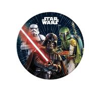 Procos - Assiettes en papier Star Wars Galaxy - 23 cm - Lot de 8 - Multicolore