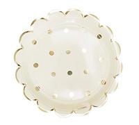 8 Assiettes "gold" 23 cm