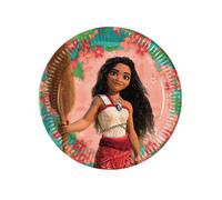 8 Assiettes Vaiana 2 en carton 23 cm