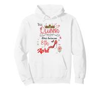 8 Avril Anniversaire Cette Reine est née Le 8 Avril Sweat à Capuche