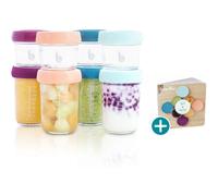 8 Babybols Verre + Livret Recette - Multicolore - 120ml/240ml