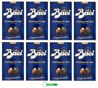 8 Baci Perugina foncé 70 %, chocolat foncé, boîte de 200 g + porte-clés Beni Culinari gratuit