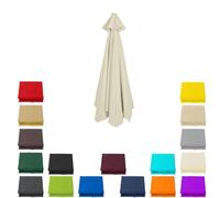 8 Baleines 3,5 m 4m Toit de marché extérieur Auvent De Remplacement Pour Parasol De Terrasse, imperméable et résistant aux UV Beige 173-175 cm = 68 "-69" (3,5 m = 11,5 pieds)