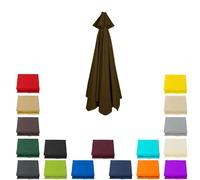 8 Baleines 3,5 m 4m Toit de marché extérieur Auvent De Remplacement Pour Parasol De Terrasse, imperméable et résistant aux UV Brun 173-175 cm = 68 "-69" (3,5 m = 11,5 pieds)