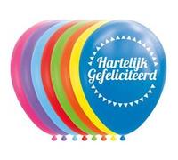 8 Ballons colorés Globos en texte félicitations 30 cm G