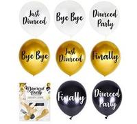 Original Cup® - 8 Ballons imprimés pour Divorce Party - Décoration pour Fêtes de Divorce - Soirée à Thème pour Jeunes Divorcés - Idée Cadeau 100% Fun pour Femmes et Hommes