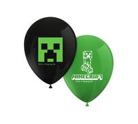 8 Ballons en latex imprimés Minecraft