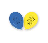 set 8 ballons minions latex plein air jeux jouet