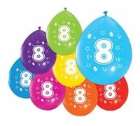 8 Ballons imprimés à 2 côtés Figure 8 Globos G