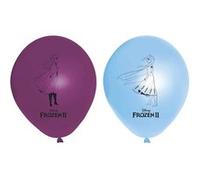 8 ballons imprimés reine des neiges - isap lfrz91133 Blauw G