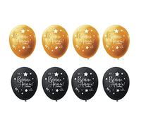 8 BALLONS LATEX BONNE ANNEE