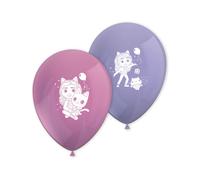 Procos Ballons en latex Gabby et la Maison Magiques – 8 pièces, Rose