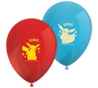 8 Ballons latex Pokémon Next Generation - Multicolore