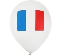 8 ballons latex tricolore france 23 cm - 000446600000001 Multicolore G