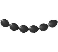 8 ballons noirs pour guirlandes 3m