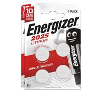 8 batteries Energizer 2025 Lithium CR2025 - Piles à bouton 3 V longue durée pour moniteur de fréquence cardiaque télécommandes systèmes d'ouverture de portes, calculatrices et jouets