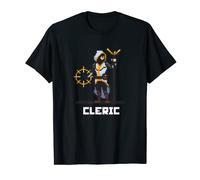 8-Bit Pixel Cleric Priest Healer RPG Dark T-Shirt