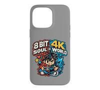 8 Bits Soul dans Un Studio collectif de Joueurs rétro 4K World Coque pour iPhone 14 Pro Max