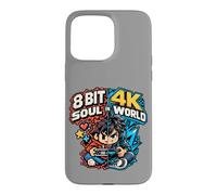 8 Bits Soul dans Un Studio collectif de Joueurs rétro 4K World Coque pour iPhone 15 Pro Max
