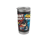 8 bits Soul dans un studio collectif de joueurs rétro 4K World Gobelet isotherme en acier inoxydable double paroi
