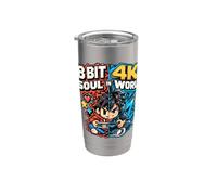 8 bits Soul dans un studio collectif de joueurs rétro 4K World Gobelet isotherme en acier inoxydable double paroi