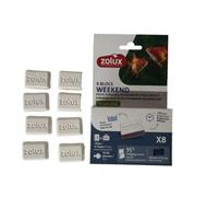 8 Blocs Week-end nourriture 15-20 poissons pour 3 à 4 jours - zolux