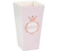 8 boîtes à pop-corn princesse 6x8x17cm or rose - chalayer 000724900000020 Rose G