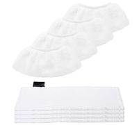 8 Bonnettes Microfibre Lingettes pour Nettoyeur Vapeur Karcher Easy Fix SC2 SC3 SC4 SC5 ,Lingettes Bonnettes Accessoire pour Karcher Vapeur (4 Chiffons pour le sol+4 Housses pour la Buse Manuelle)