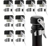 8 Bouchon de vin et champagne réutilisable en acier inox Vendos85