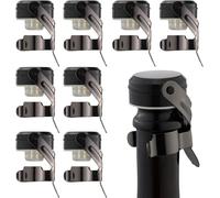 8 Bouchon de vin et champagne réutilisable en inox et silicone Vendos85
