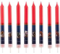 8 bougies d'anniversaire Spiderman 9 cm