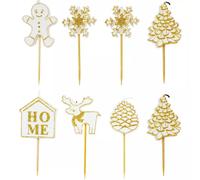 8 Bougies de Noël dorées ScrapCooking