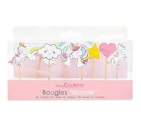 8 bougies licorne - ScrapCooking Rose G