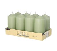 8 bougies piliers Ø 47 mm - 100 mm - Vert jade