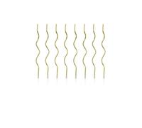 8 Bougies spirales dorées 14 cm - Or