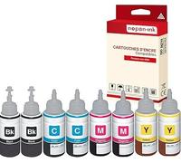 8 Bouteille d'encre pour EPSON T6641 T6642 T6643 T6644 Multi-couleurs 70 ml