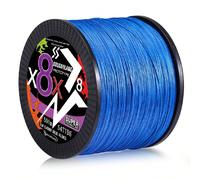 8 brins Ligne de pêche tressée bleue 100 m / 300 m / 500 m Multicolore Ligne de pêche multifilament résistante à l'abrasion pour la pêche en eau salée et en eau douce Accessoires de pêche d'extérieur