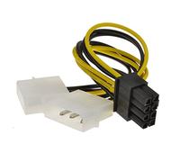 8 Broches PCI Express PCIe Alimentation câble De Deux 4 Broches Molex LP4 Adaptateur