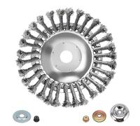 8'' Brosse de désherbage pour débroussailleuse Stihl avec accessoires d'installation Diamètre 200 mm, alésage 25,4 mm