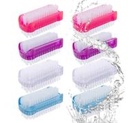 8 Brosses à Ongles Double Face Brosse Ongles Pour Enfants Dure Brosse Ongles En Plastique Double Face Brosse Doigts Pour Nettoyage Main Pour Nettoyer Les Ongles Des Mains, Lavabo De S
