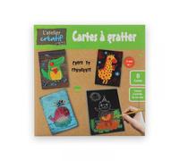 8 Cartes À Gratter Croco Et Compagnie + 1 Crayon En Plastique
