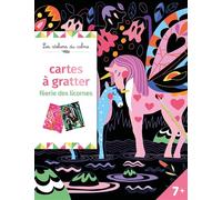 8 cartes à gratter féerie des licornes - pochette avec accessoires - avec accessoires - Cinzia Sileo - Deux Coqs D'or - Jeux livres objets