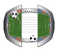 8 Cartes Dinvitation Avec Enveloppes Stade De Foot Taille Unique Multicolore