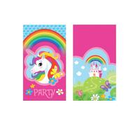8 Invitations Et Enveloppes Licorne Taille Unique Rose