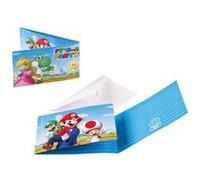Amscan Invitations Super Mario Multicolore