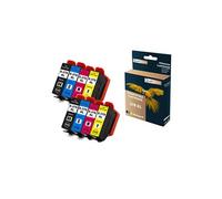 - 8 Cartouches compatible pour EPSON 378 XL 378XL Noir (x2) + Cyan (x2) + Magenta (x2) + Jaune (x2) (Ecureuil) pour Epson Expression Photo