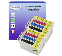 8 Cartouches Compatibles avec Epson Stylus SX510W, SX515W remplace Epson T0711 T0712 T0712 T0714 -