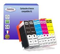 8 Cartouches compatibles avec HP PhotoSmart Premium Fax, Pro B8550, Wireless CN245B remplace HP 364XL (2N+2C+2M+2J ) - T3AZUR G