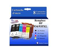8 Cartouches compatibles avec l'imprimante HP OfficeJet Pro 6230 ePrinter, 6820, 6830 remplace HP 934XL, HP 935XL (Noire+Couleur)-
