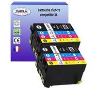 T3AZUR- 8X Cartouche Compatible avec Epson 35XL 35 XL remplace Epson Workforce Pro WF4720 WF4725 WF4730 WF4740 WF4720DWF WF4725DWF WF4740DTWF WF4730DTWF Noire